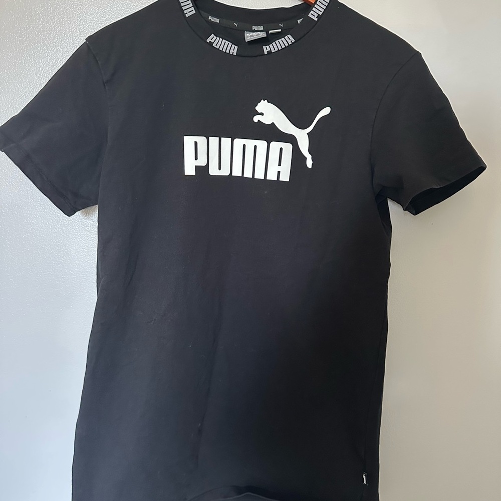 Puma Black T-Shirt with Logo